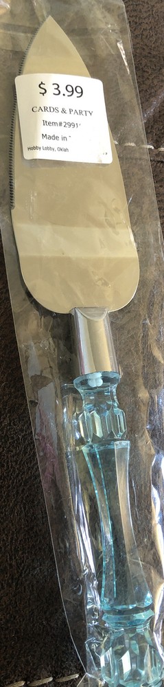 Blue cake Knife  hobby lobby