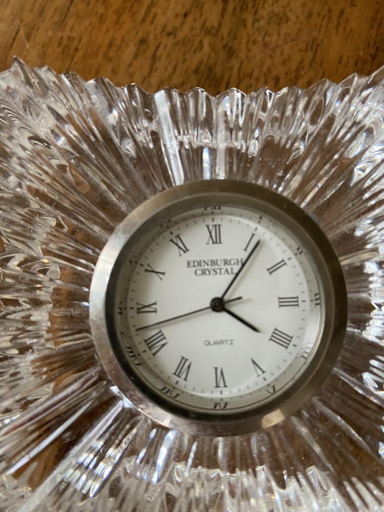Edinburgh Crystal Quartz Clock