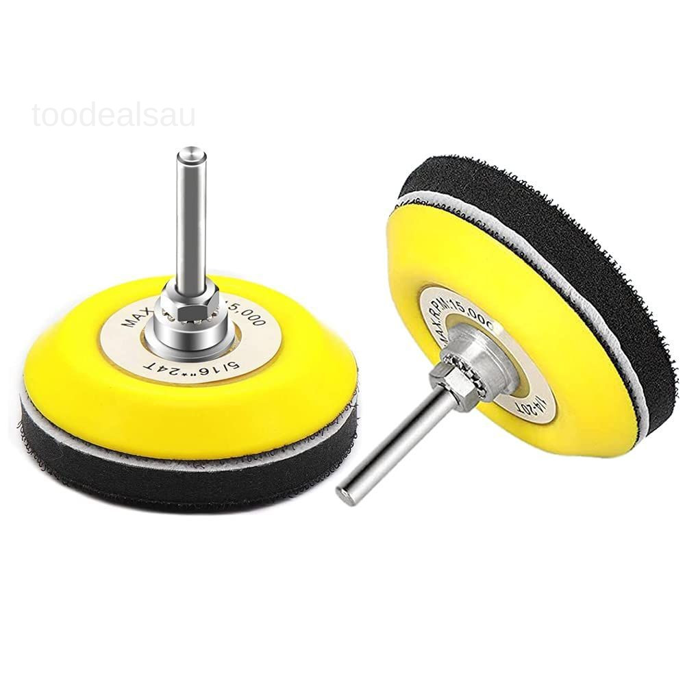 2 Packs 3 Inch Hook and Loop Sanding Backing Pads with Soft Foam Layer Buffering