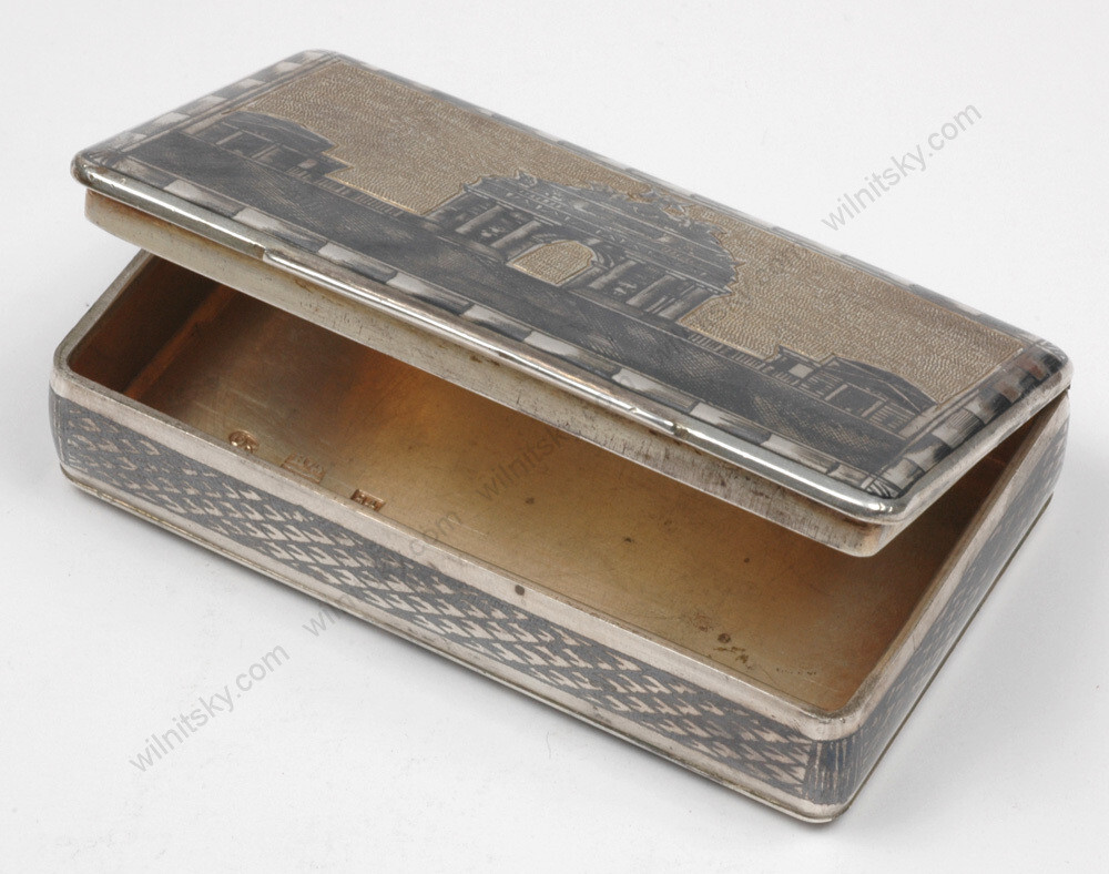 Moscow silver snuff-box, 1841