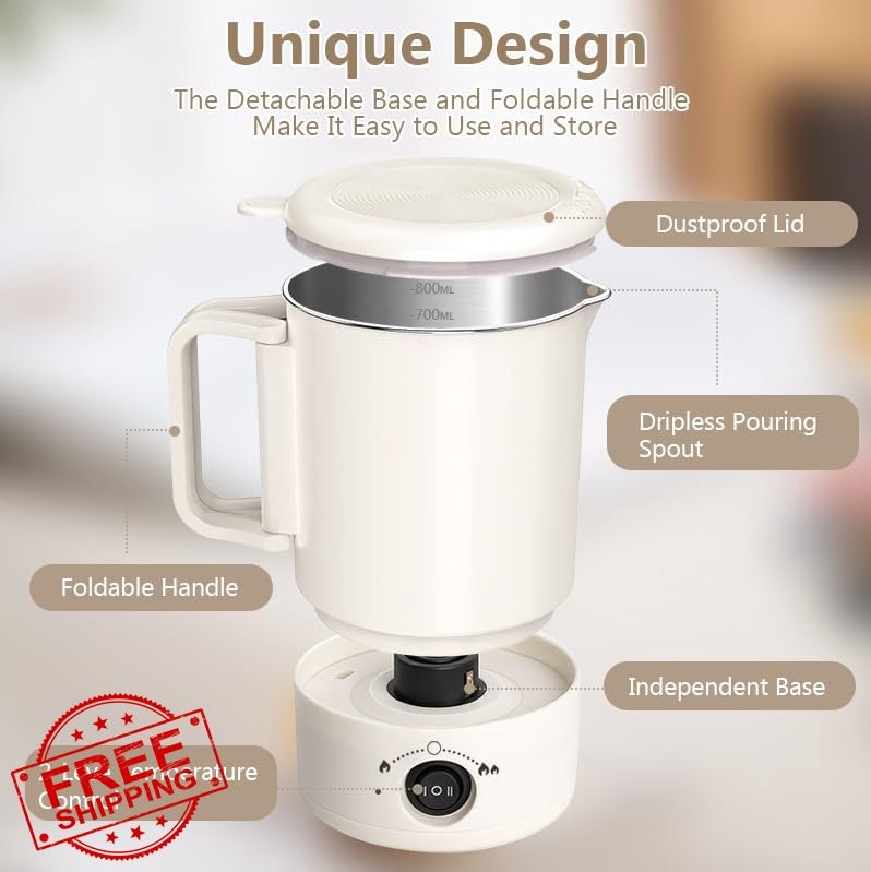 didforu 800ML Wax Melter Kit, Thermometer, Adjustable Temp, Candle Making