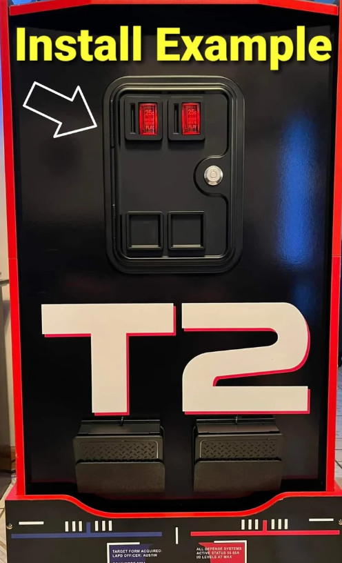 Arcade Coin Door Molded Full Size Functional or Non Functional Options