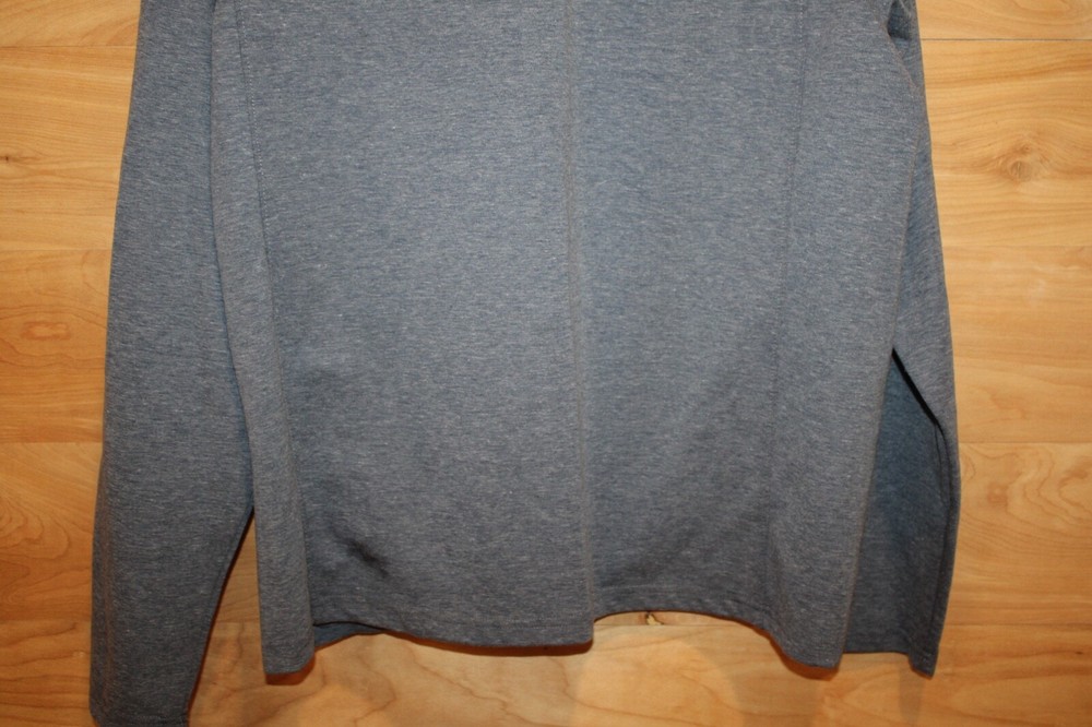 Eddie Bauer Quarter Zip Pullover XL Blue Fleece Hybrid Jacket