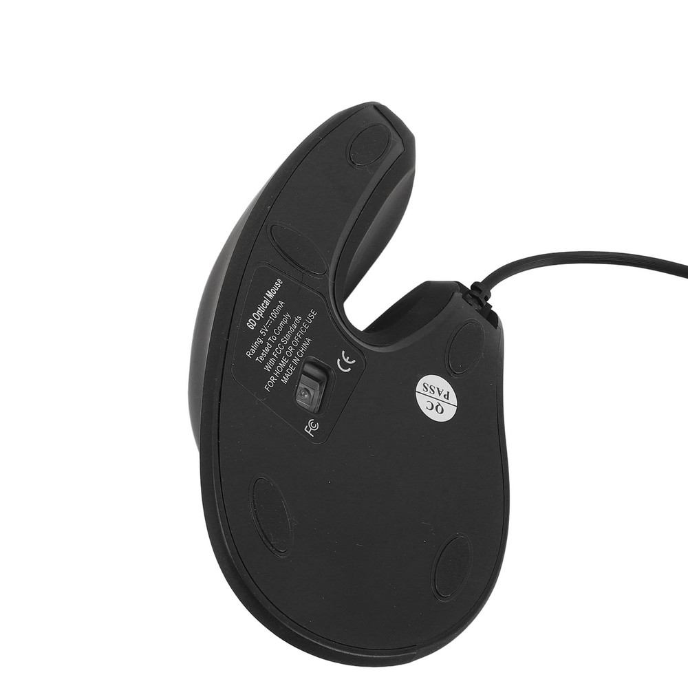 New USB Vertical Wired Mouse 4 Adjustable DPI Silent Click Ergonomic Vertical Op