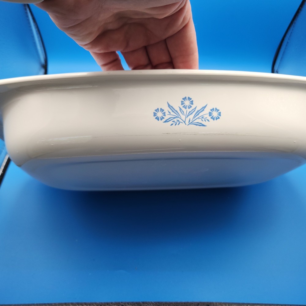 Vintage Corningware Cornflower Roasting Pan Dish Casserole