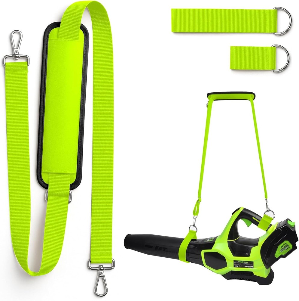 Universal Shoulder Strap for Leaf Blower & String Trimmer, Compatible Green
