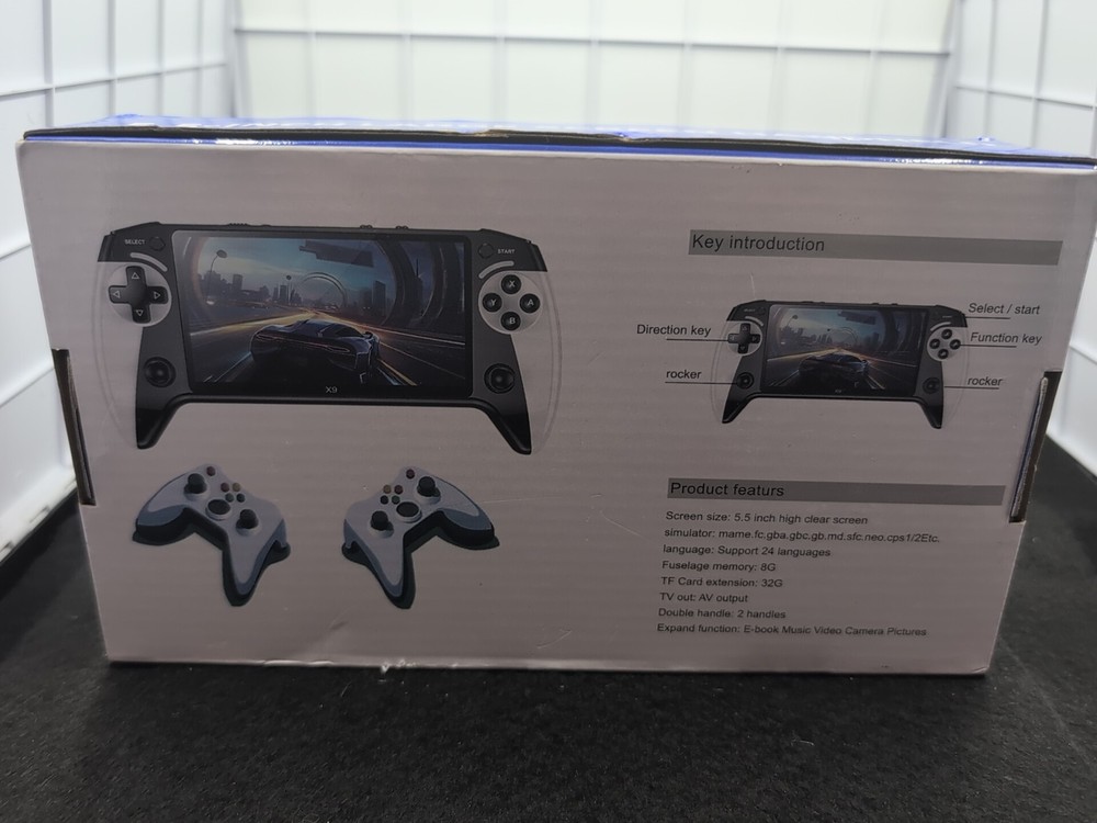 X-9 Black Hawk 5.5 In Large Screen Handheld Game system