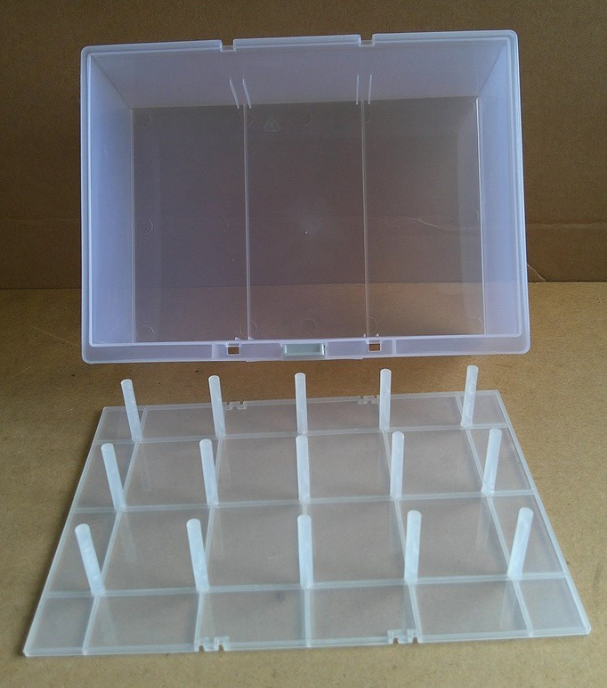 DOLEDO 30-Spool Thread Two-Drawer Carrier Storage Box With Carry Handle