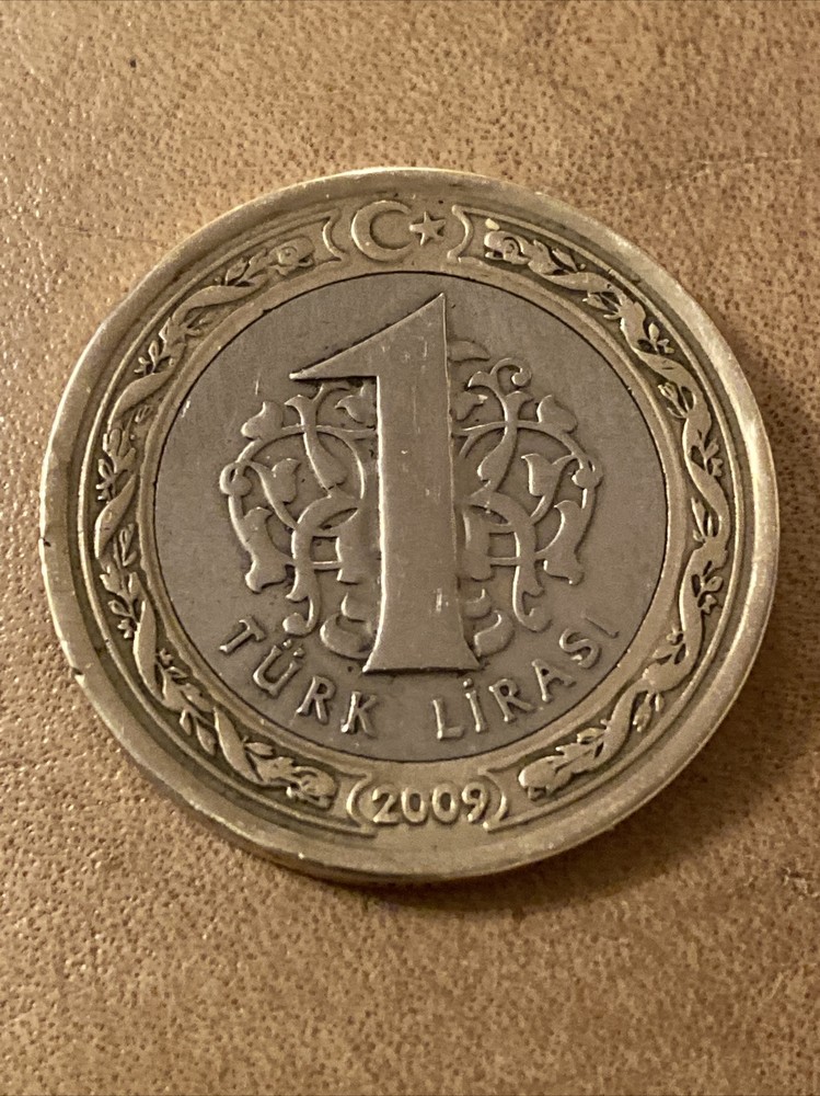 2009 Turkey 1 Lira Bi-Metallic