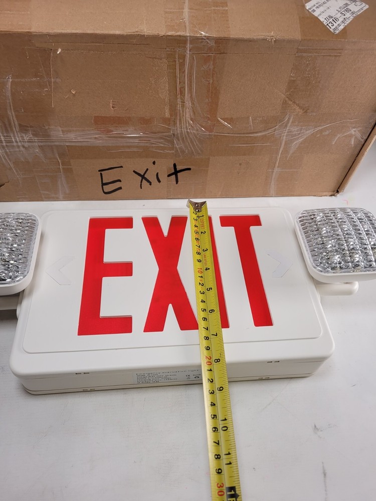 Exit Emergency Light Combo Fire Evacuation Red Sign Model JH-1465