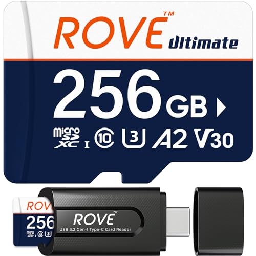 Ultimate Micro SD Card microSDXC Memory Card with USB 3.2 Type C Card 256GB
