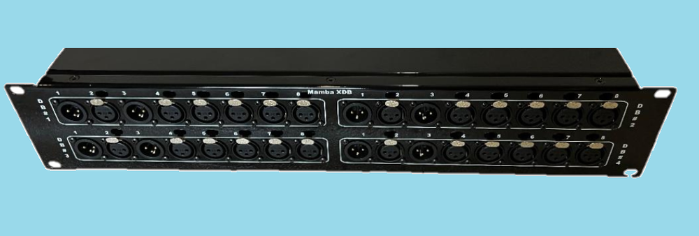 Mamba 32 XLR SONY / Panasonic CCU x 4 DB25 Breakout Patch Panel 2RU