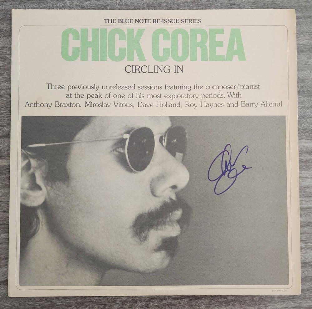 Chick Corea Signed Circling In Vinyl Record Legend RAD