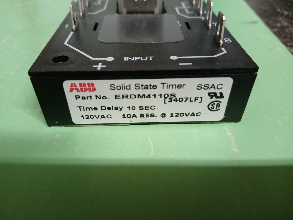 ABB Solid State Timer #ERDM4110S Time Delay 10 SEC