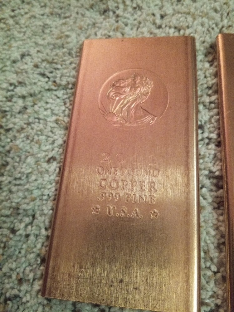 2. 1 Lb .999 Copper Bars