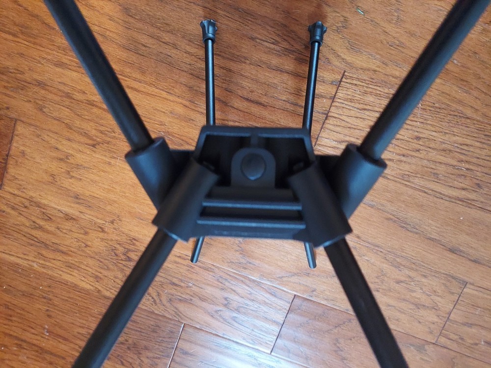 Black Collapsible 4-Leg 4-Arm Drum Stand