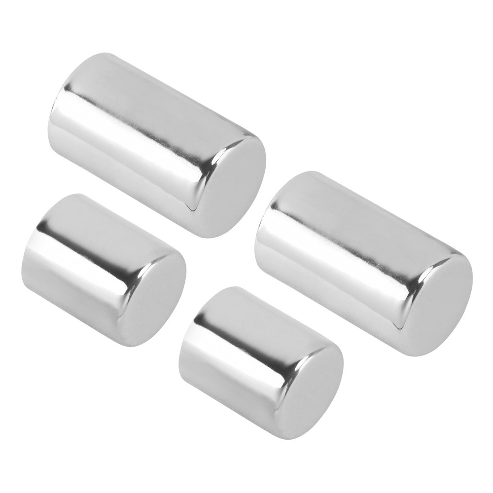 4x Chrome Docking Hardware Magnet Point Covers Caps For Harley 2009-2025 Touring