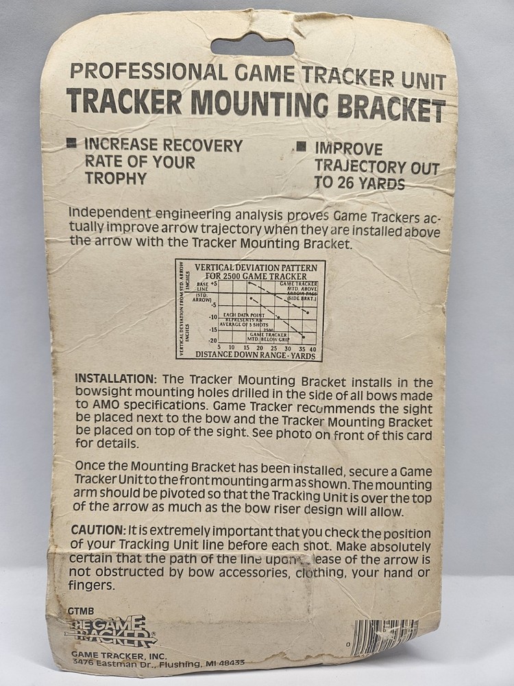 The Game Tracker Professional Game Tracking Unit Mounting Bracket