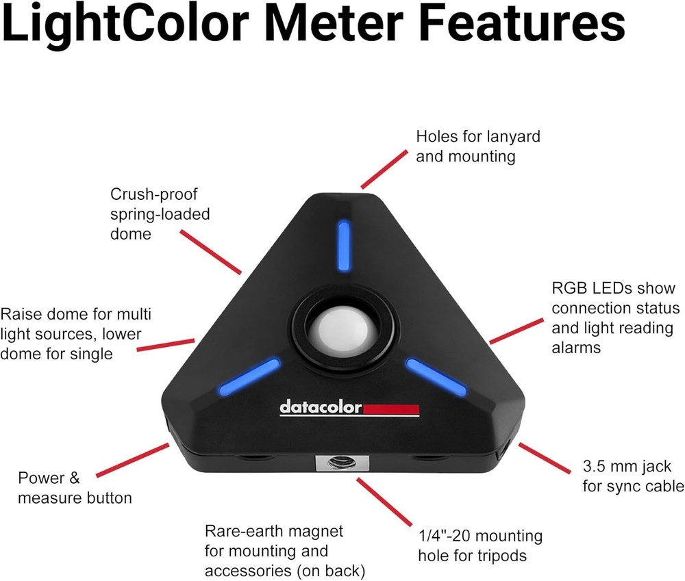 Multi-Functional LightColor Meter - Wireless App Integration for Filmmakers