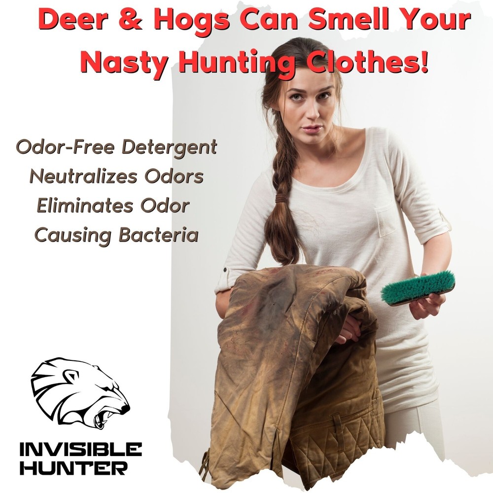 Invisible Hunter Scent Elimination Laundry Detergent, 16oz
