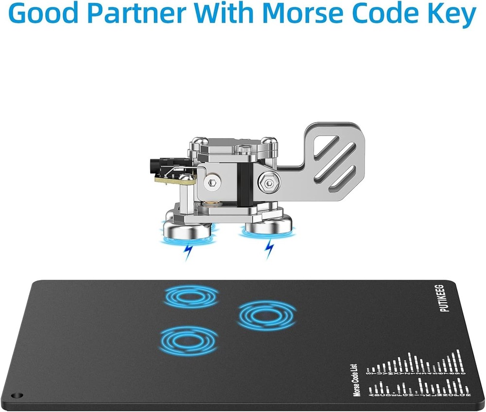 Classic Morse Code Learning Key - Rust-Resistant Steel Table for Enthusiasts