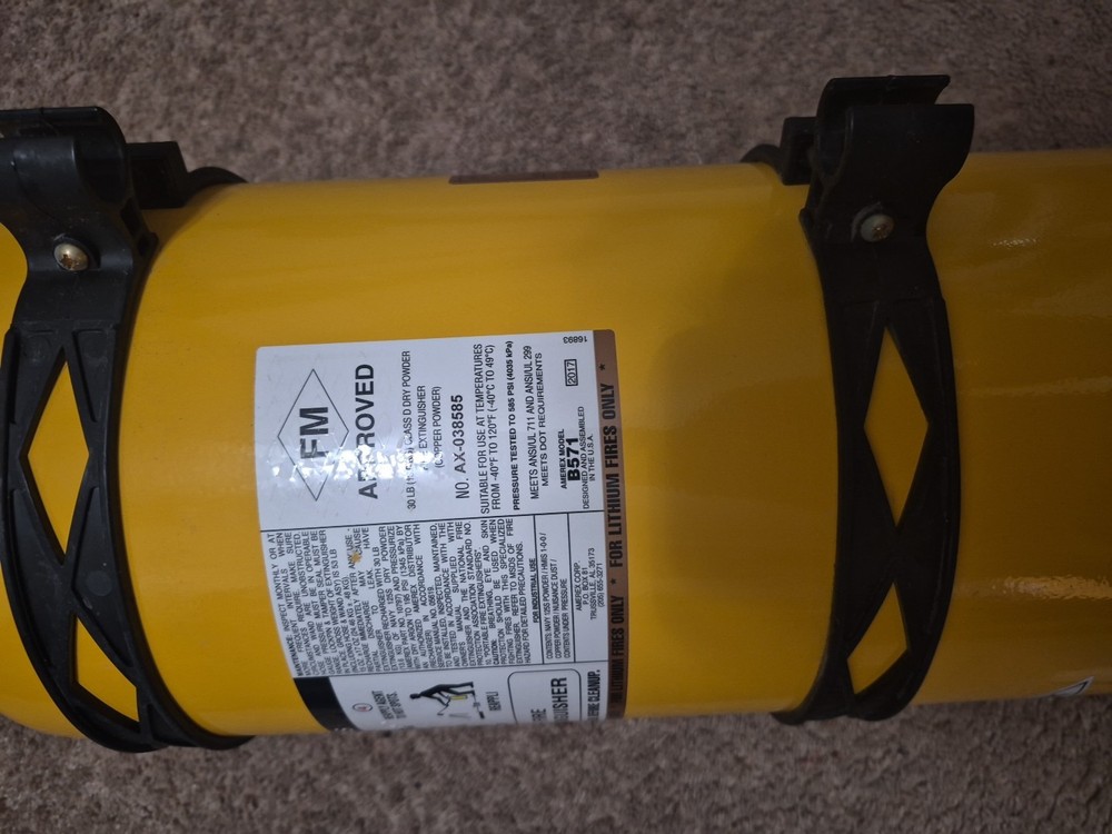 Amerex C571 (27576) Class D 30 lb. (Copper) Fire Extinguisher Missing Wand