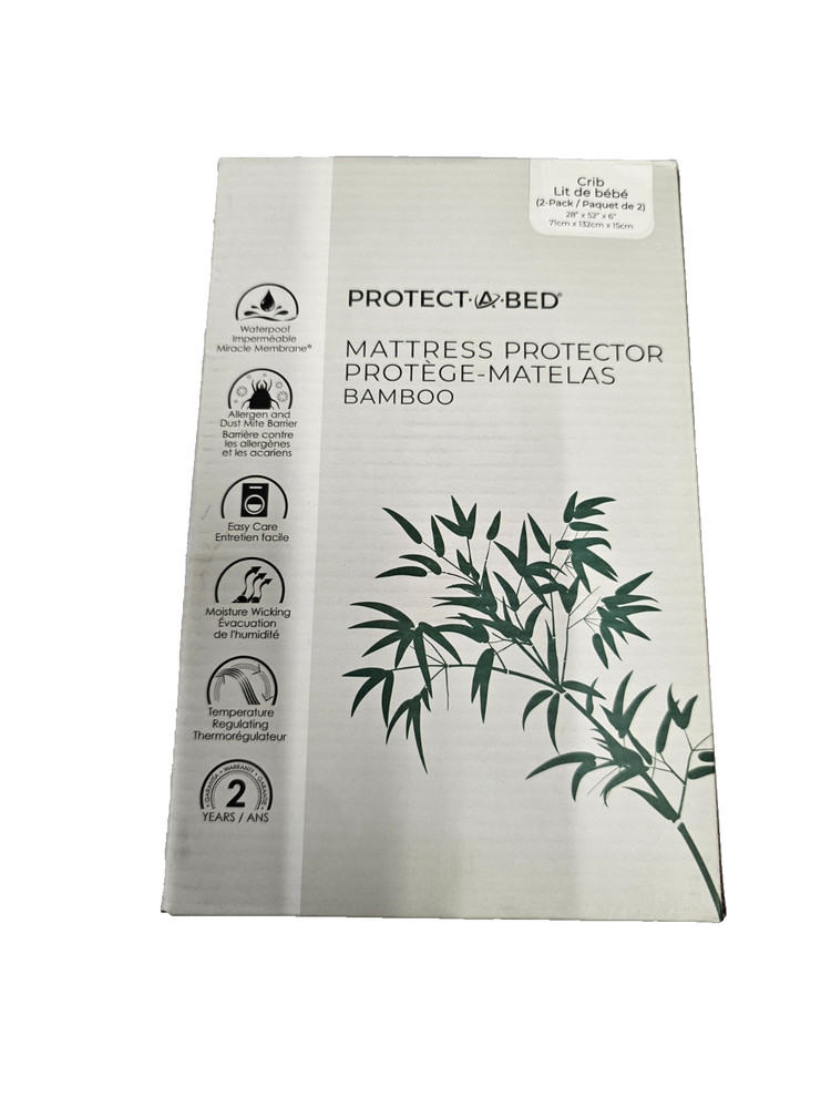 Crib Protect-A-Bed Mattress Protector Bamboo - Allergen Blocking