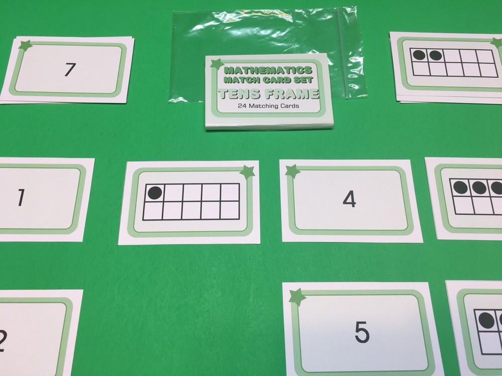 Tens Frames - Learning Flash Cards For Kids - Educational