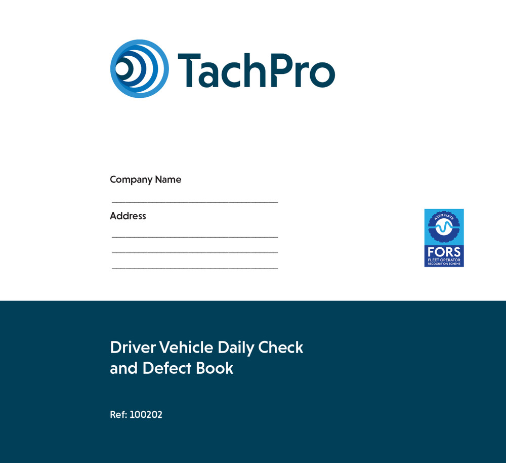 TACHPRO 20 PAGE DUPLICATE VEHICLE DAILY CHECK & DEFECT BOOK