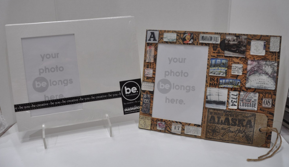 CREATIVE IMAGINATIONS Lot Of 3 Bare Elements EaselBack  Peggy  Paperboard Frames