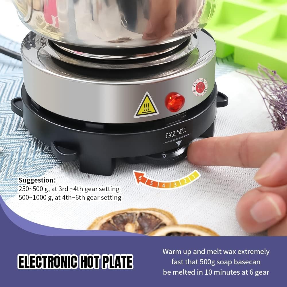 Fast METL Soap Making Kit with Electronic Hot Plate Basic DIY Soap Making