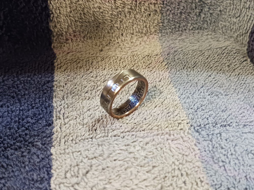 1978 Washington Quarters, coin ring, size 7 1/2