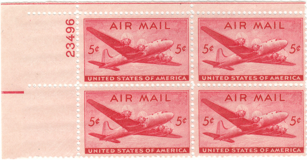Scott# C32 - 5c Carmine - DC-4 Skymaster - MNH