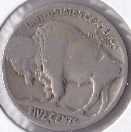 1928-S Buffalo Nickel Acid Dated L3