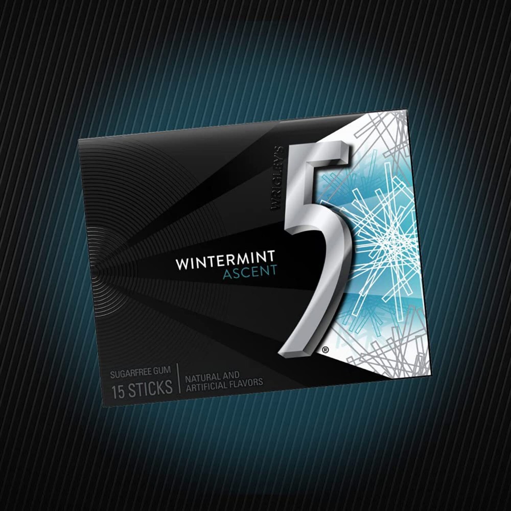 Wrigley's 5 Gum Wintermint Ascent, 10 Pack
