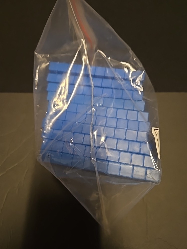 NEW Base 10 Flats Blue Plastic Math Manipulatives 10 Pack Teaching
