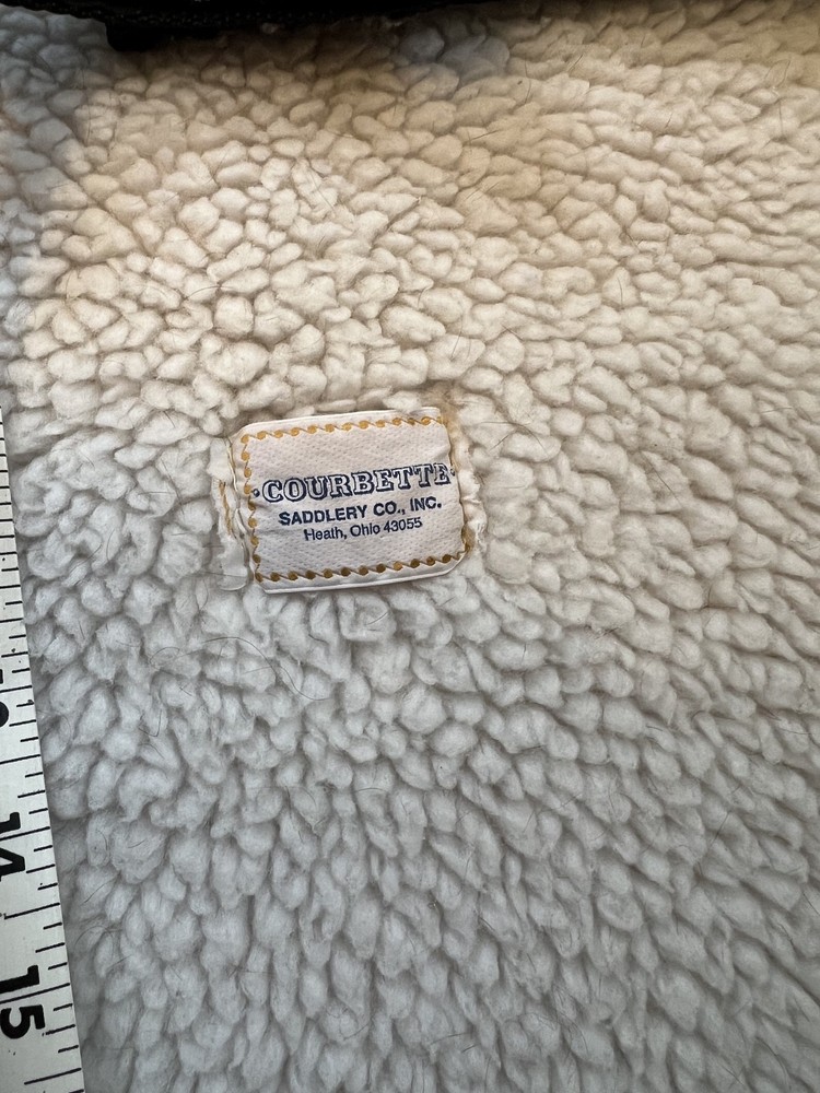 White Fitted English Saddle Pad - Courbette