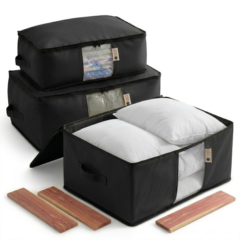 Cedar Storage Bag Organizer for Bedding Set - Protects from , Moisture, Dirt ...