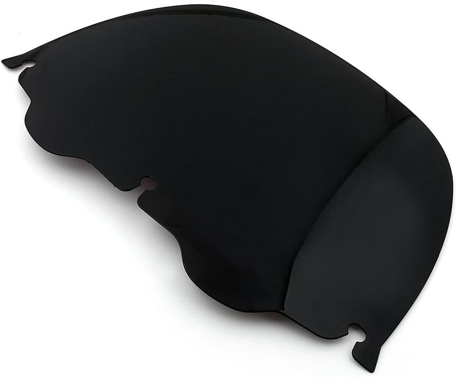 Black 13" Wave Windshield Windscreen For Electra Glide FLHT FLHX 1996-2013