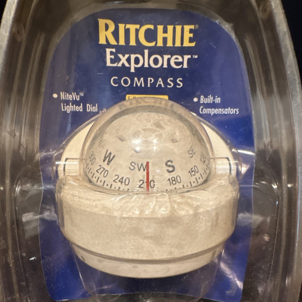 Ritchie S-53W Explorer Compass - Surface Mount - White