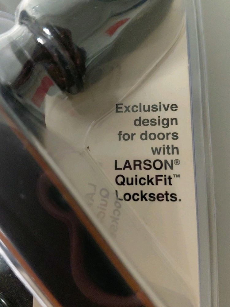 Larson Aged Bronze Quickfit Straight Handle Set
