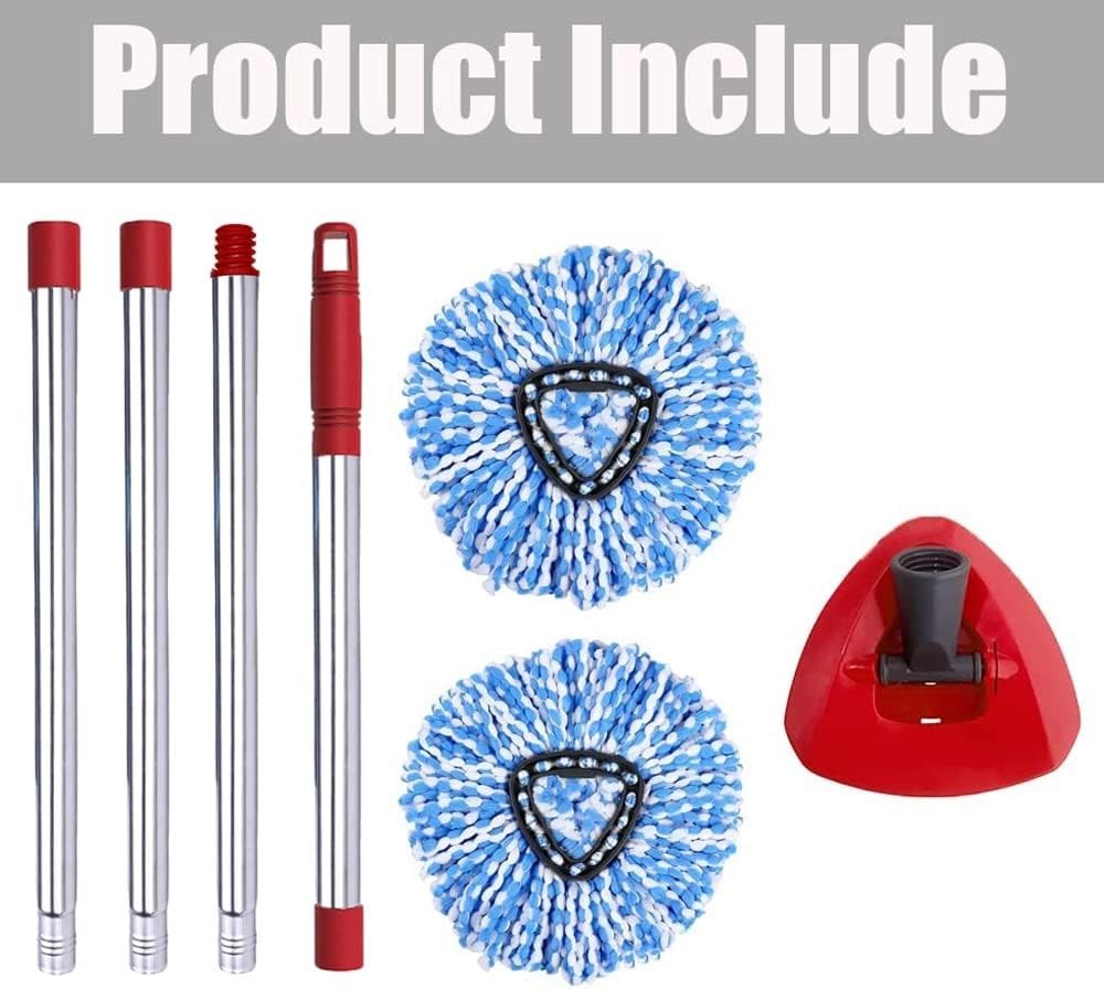 Spin Mop Head, Base, Handle Replacement for O-ceda EasyWring RinseClean Micro...