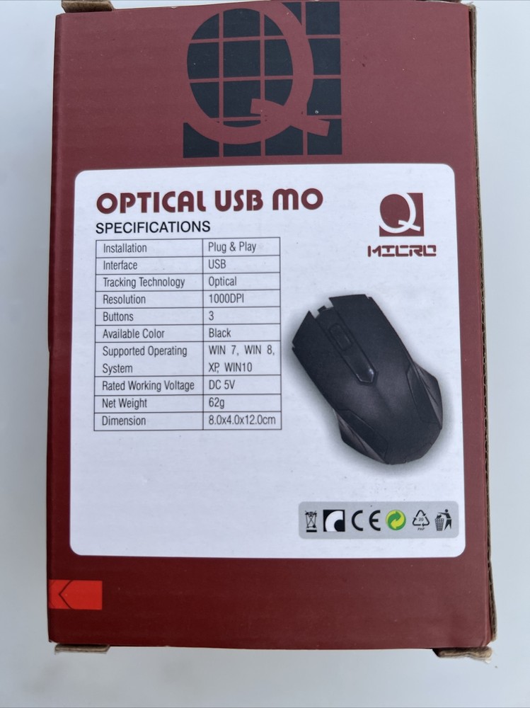 New Open In Box Q Micro Optical USB Mouse