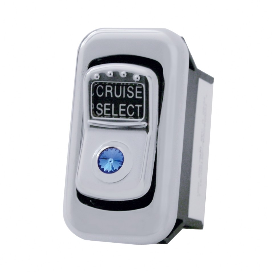 "Sleeper Light" Chrome Rocker Switch Cover - Plain