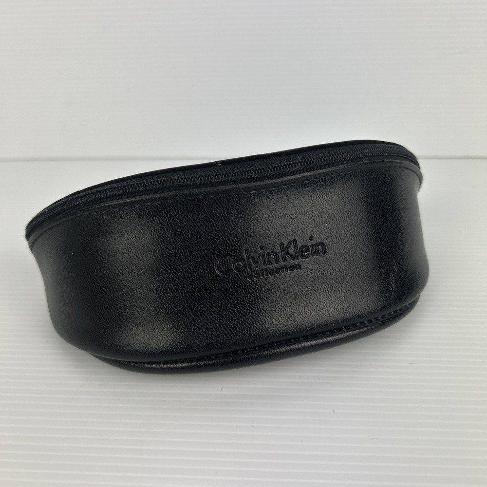 Calvin Klein Black Sunglasses Eye Glasses Case Black Zip