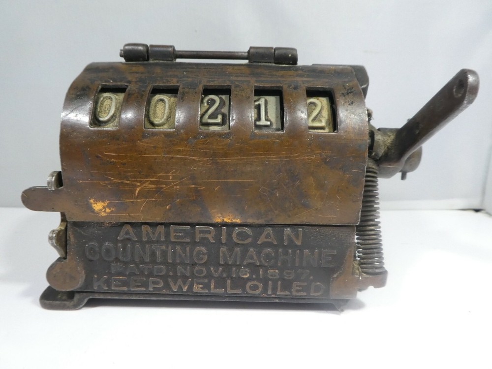AMERICAN COUNTING MACHINE PAT 1897 COUNTER