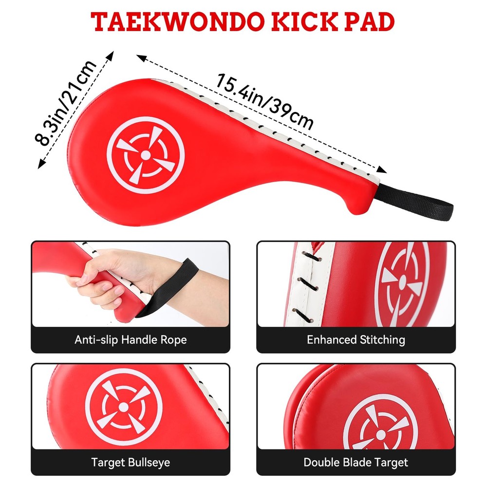 Punching Mitts Kick Pack Set, Boxing Pads Curved Focus Punching Mitts Kickbox...