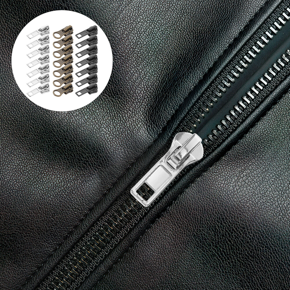 57Pcs Professional Replacement Zipper Heads Zippers Insertion Pin Bag