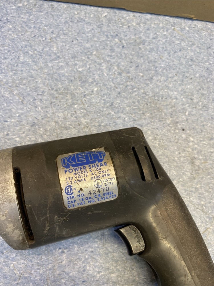 Kett Model K-100 Power Shear (Used) TESTED WORKS