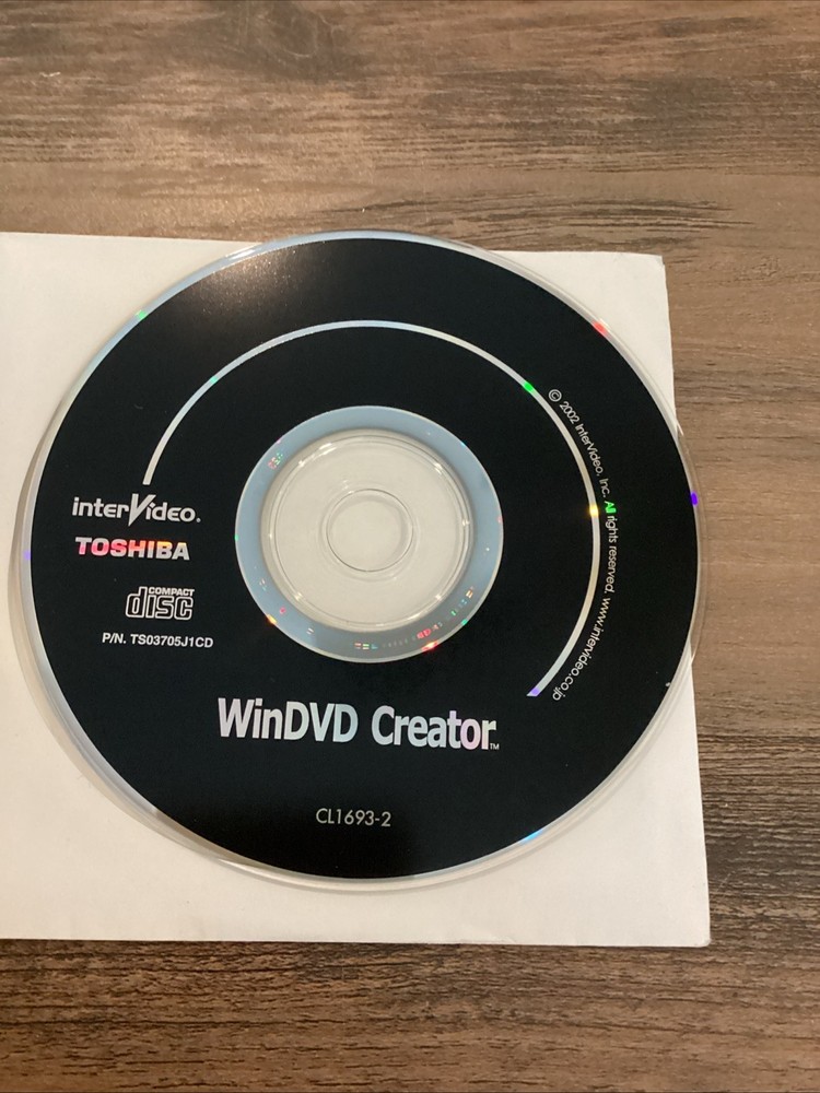 WinDVD Creator CL1693-2 For Toshiba 2002